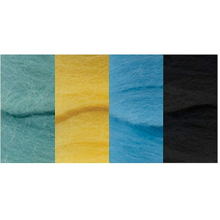 Clover Natural Wool Roving, .7 Oz, 4-pac