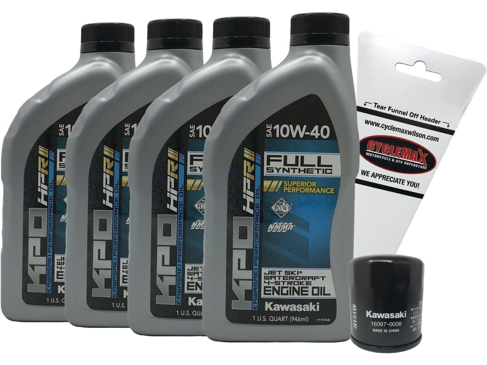 Cyclemax 2003-2007 Genuine OEM Kawasaki STX 12F Jet Ski Oil Change