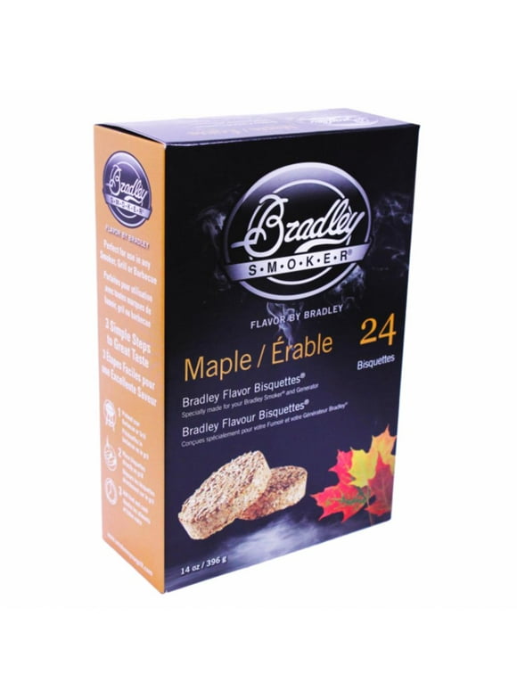 Bradley Smoker Maple Bisquettes--24 Pack