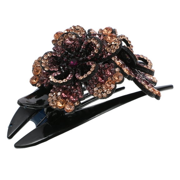Hair Claw Flower Clips Barrette Hairpin Claws Clip Floral Jaw Rhinestone French Bow Bun Ponytail Barrettes Girl Women
