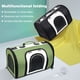 thumbnail image 5 of Jaula para gatos, jaula para gatos plegable y transpirable con correas ajustables, jaula para gatos aprobada por aerolíneas con forro polar lavable, fondo impermeable, negro + blanco, 41 * 25 * 26 cm JAMW Sencillez, 5 of 5