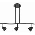 thumbnail image 1 of Benjara BM223067 3 Light 120V Metal Track Light Fixture with Round Shade, Black, 1 of 5