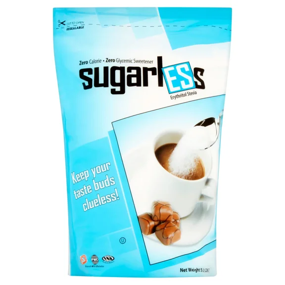 Health Garden SUGARLESS Erythritol Stevia Sweetener, 5 lb bag