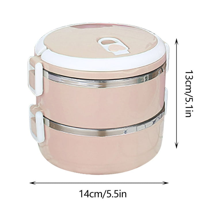 4 Layers Stainless Steel Hot Food Container Lunch Box Carrier 