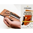 thumbnail image 4 of Cremo Beard Accessories, Beard and Mustache Stainless Steel Shears with Synthetic Leather Carrying Case and Mini Comb - 3 Pack, 4 of 4
