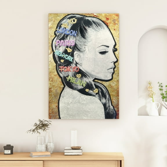 "City Clips" Reverse Printed Tempered Glass with Silver Leaf