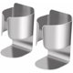 thumbnail image 1 of Soporte para cepillo de dientes eléctrico, multifuncional de acero inoxidable, autoadhesivo, organizador de pasta de dientes montado en la pared, soporte para 2 accesorios para baño y cocina, 1 of 5