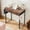 Brown RUST, variant on ZUNMOS Small Desk with Fabric Drawers & Storage Bag Iron Hook, Home Office Computer Desk, Writing Desk for Bedroom, 32 Inch, Black