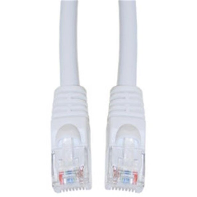 Cat5e Blanc Ethernet Patch Cable Snagless Moulé Boot 10 Pieds