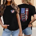 thumbnail image 2 of DHFJKG Independence Day T Shirt Women American Flag Print Short Sleeve Crew Neck Graphic Tee 1776-2026 250 Years Celebration Top, 2 of 4
