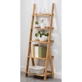 thumbnail image 4 of Corner Ladder Shelf Storage Shelving, 5 Tier Books/CDs/Albums/Files Holder in Living Room Home Office,Simple Assembly, 4 of 7