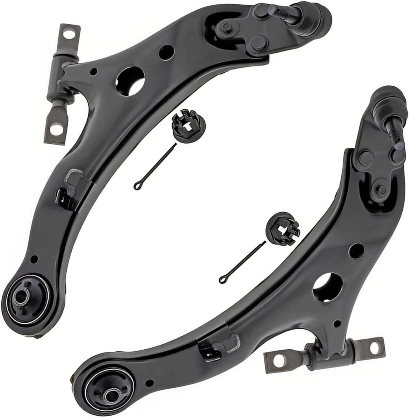 Detroit Axle - Front Lower Control Arms w/Ball Joints Sway Bar Links Replacement for Toyota Camry Avalon Lexus ES350 ES300h - 4pc Set