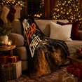 thumbnail image 3 of Western Rodeo Bull Rider No Fear Chute Cowboy, Cozy Typography Art Scene, Warm Flannel Blanket for Living Room and Reading Nook, Art Lovers Housewarming Gift, Artistic Home Decor, 3 of 9