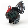 thumbnail image 4 of FRCOLOR Multi Color Lifelike Turkey Ornament for Home Decoration Made of Plastic 1 Piece, 4 of 10