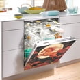 thumbnail image 5 of Dailycode Dishwasher Magnet Cover Magnetic Fridge Door Cover Home Kitchen Decor, Red Horse Galloping under Moon, 23"x 26", 5 of 6