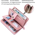 thumbnail image 4 of LAICAIW Women's Wallet Genuine Leather RFID Blocking Large Capacity Trifold Ladies Wallet, 4 of 6