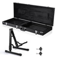 thumbnail image 1 of Yescom Universal Rectangular Electric Guitar Hard Case w/ Folding Guitar Floor Stand, 1 of 11