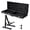 Black, Metal Stand, variant on Yescom Universal Rectangular Electric Guitar Hard Case w/ Folding Guitar Floor Stand