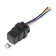 thumbnail image 4 of JD2912 5 Pin DC 12V 40A Car Boat Universal Waterproof Relay Switch Power with Harness Black, 4 of 6