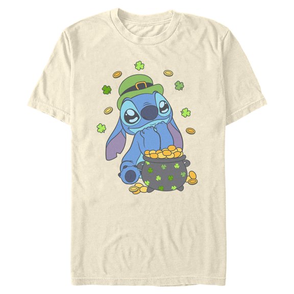 Mens Lilo & Stitch Strike Gold Stitch T Shirt