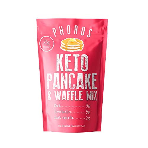 JustAddWater Keto Pancake & Waffle Mix by Phoros Nutrition, Low Carb