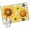 Yellow LightGreen, variant on Sunflower 2'x6' Runner Rugs for Hallway Kitchen Bedside Non Slip Washable, Yellow Floral Elegant Flowers Pastoral Entryway Rug Runners with Rubber Backing, Long Carpet Runner for Laundry Room