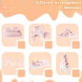 thumbnail image 5 of 12PCS Modular Kids Play Couch, Toddler Sofa, Children Creative Convertible Foam Sofa Living Room Sectional Couch for Boys Girls 3-8, Pink, 5 of 8