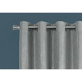 thumbnail image 3 of Curtain Panel 54"W X 95"L Grommet Bedroom Kitchen Micro Suede Grey, 3 of 4