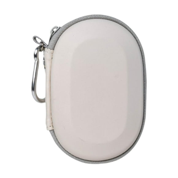 Estuche protector para ratón con mosquetón, resistente al agua y al desgaste. Blanco
