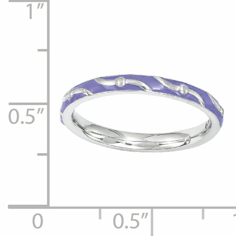 Sterling Silver Stackable Expressions Cable Pattern Ring Sterling Silver Stackable Expressions Cable Pattern Ring