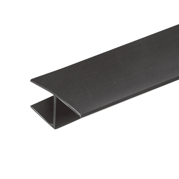 KC Hardware 95-Inch Frameless Shower Door Side Seal Strip, H-Type, Black