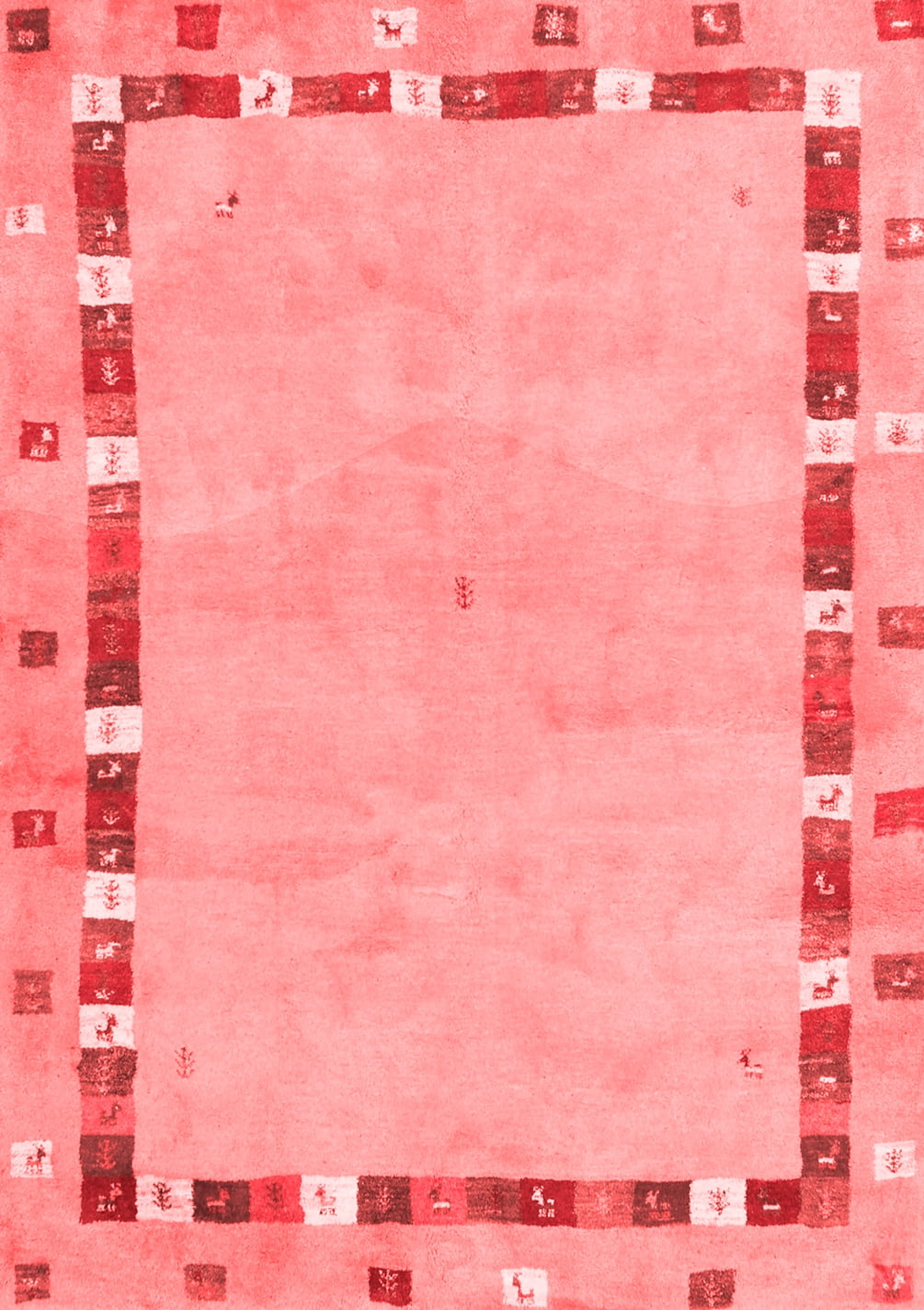 Ahgly Company Indoor Rectangle Abstract Red Contemporary Area Rugs, 5 ...