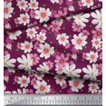 thumbnail image 3 of Soimoi Cotton Voile Fabric Cosmos Floral Print Fabric by Yard 56 Inch Wide, 3 of 3