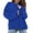 Blue, variant on Pullover Sweaters for Women Long Sleeve Loose Casual Drop Shoulder Crewneck Lightweight Knit Sweater Fall Tops