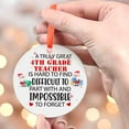thumbnail image 4 of 4th Grade Teacher Christmas Ornament, Xmas Hanging Ornament, Mother’S Day Ornament, Valentine Ornament Gift, Celebration Hanging Decor, Keepsake 2025, 4 of 5