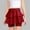 Red, variant on FAHXNVB Girls Short Skirt Kids Casual Stretchy Waist 2-Layer Polka Dot Ruffle Party Skirts Sports Athletic Skirts 4-14 Years
