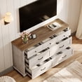 thumbnail image 3 of Farmhouse Dresser with 7 Drawers, Wooden Kids Dresser for Kids Room Living Room, Antique White, 3 of 7