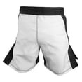 thumbnail image 3 of MMA Grappling Fight Shorts Kick Boxing UFC Muay Thai BJJ (White, 22), 3 of 3