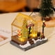 thumbnail image 3 of Invernadero navideño iluminado con luces LED para mesa, casa de Navidad, casa de nieve musical, regalos de fiesta, casa de Navidad para fiesta de Navi, 3 of 8