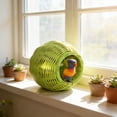 thumbnail image 6 of syligr Plastic Woven Bird Hammock Small Pet Bird Sleeping Nest Bird Cage Accessories for Parrots Cockatiels Lovebirds 5.9 Inch Hanging Chew-Resistant Warm House, 6 of 6