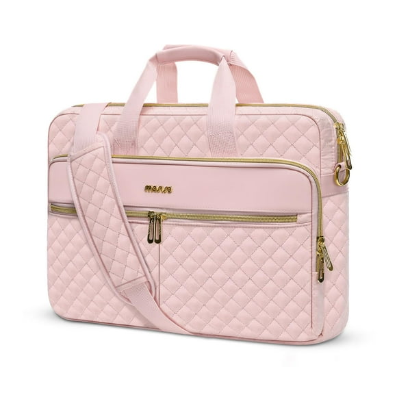 Funda para portátil MOSISO de 15-15,6 pulgadas, cuadrada, acolchada, rosa