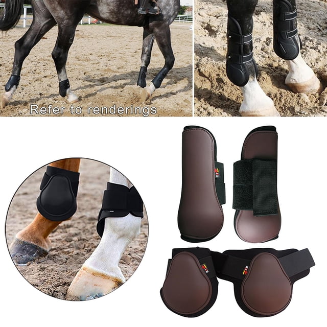 Protection avant et Arrière pour Saut de Cheval - Marron