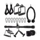 thumbnail image 1 of Barra recta con asa para dominadas, barra de entrenamiento de fuerza, color negro, accesorios para remo. Estilo B, 1 of 9