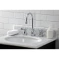 thumbnail image 3 of Kingston Brass KS2981BAL Heirloom Widespread Bathroom Faucet with Brass Pop-Up, Polished Chrome, 3 of 5