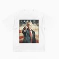 thumbnail image 3 of White Cotton Short Sleeve Tee with Print – 100% Pure Cotton, Comfortable and Breathable, 3 of 6