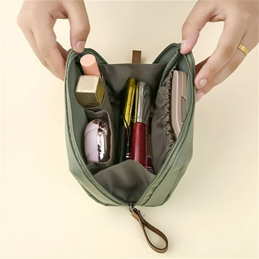 GASTROPOD Mini Makeup Bag for Purse - Small Travel Cosmetic Pouch with Zipper, Cute Preppy Toiletry Organizer for Women & Girls, Nylon Skincare Essentials Bag