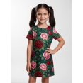 thumbnail image 5 of Girls Active Fashion Short Sleeve Summer Dress Comfort-Fit Crewneck Casual Dress for Girls Age 5-13, 5 of 6