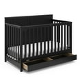 thumbnail image 4 of Graco Hadley 5-in-1 Convertible Baby Crib with Drawer, Black, 4 of 18