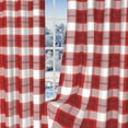 thumbnail image 5 of 2 Panels Buffalo Check Blackout Curtains for Bedroom,Red White Plaid Grommet Window Drapes for Living Room,52x96 Inch, 5 of 6