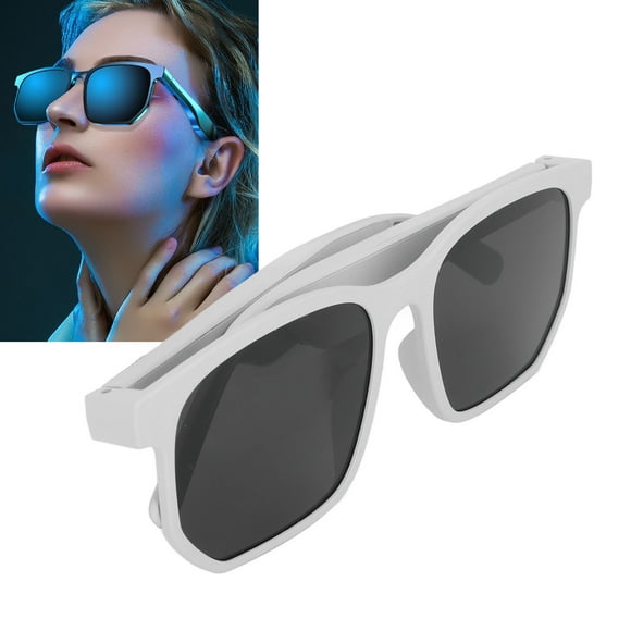 Lunettes Intelligentes, Lunettes Légères pour Parler Écouter de la Musique BT 5.0 Lunettes Audio pour Adolescents Adultes